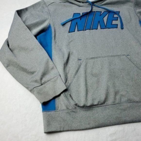 Nike Therma Fit Hoodie Mens Size M Medium Gray - Picture 6 of 10